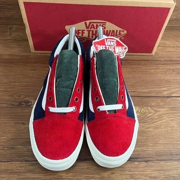 NEW Vans Okd Skool Mixed Corduroy Colorblock Sneakers Women’s Size 7 - Picture 7 of 10